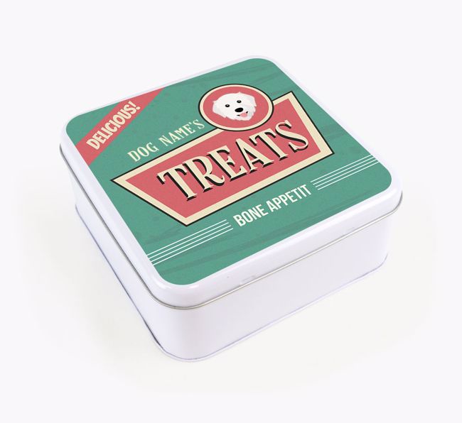 Personalised Retro Square Tin for your {breedFullName}